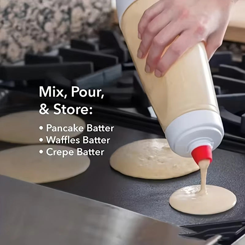 Pannenkoekenbeslag fles - Maak Perfecte Pannenkoeken, Snel en Gemakkelijk!