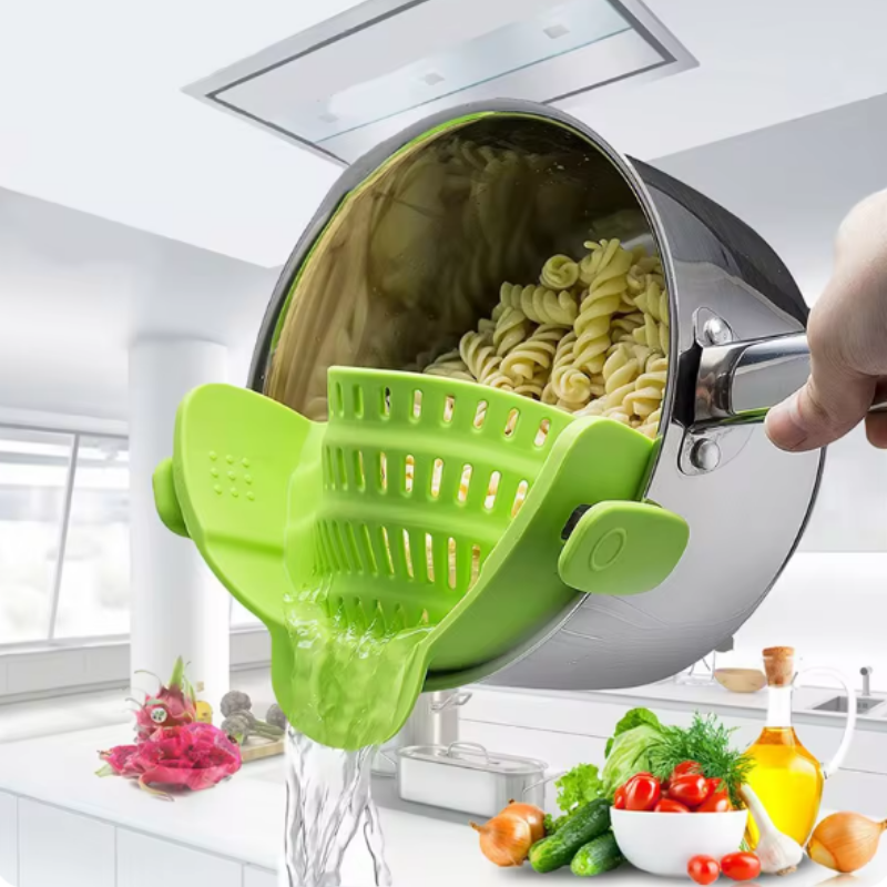 Clip-On Keukenzeef: Dé Afgiethulp Voor Elke Pot En Pan